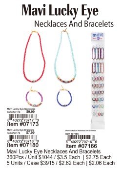 Mavi Lucky Eye Necklaces and Bracelets